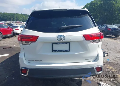 2018 Toyota Highlander Limited Platinum from USA, damaged, VIN 5TDYZRFH2JS285437